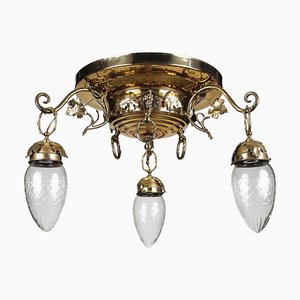 20th Century Brass Chandelier from Liberty, Italy
