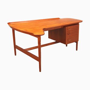 B085 Schreibtisch aus Teak von Arne Vodder für Bovirke, Dänemark, 1950er