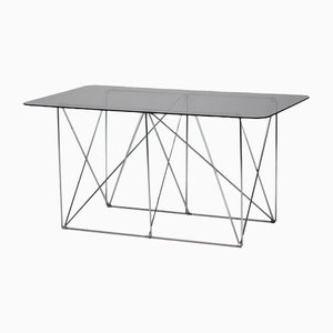 Mesa de comedor plegable de Max Sauze, France, años 70