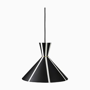 Bloom Black Noir and White Stripes Pendant from Warm Nordic