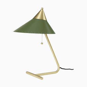 Lámpara de mesa Top en verde de pino de latón de Warm Nordic