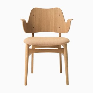Gesture Chair in White Oiled Oak, Cantaloupe by Hans Olsen for Warm Nordic