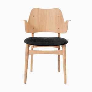 Gesture Chair aus Vidar & weiß geölter Eiche in Anthrazit von Hans Olsen für Warm Nordic