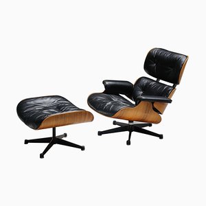 Models 670 & 671 Lounge Chair and Ottoman by Herman Miller for Eames, 1957, Set of 2