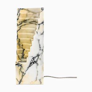 Handmade Small Amphitheatre Lamp in Paonazzo Marble from Fiam