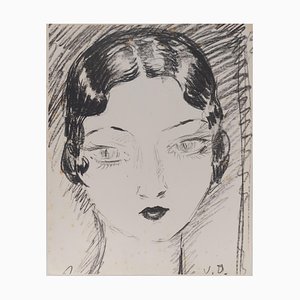 Kees Van Dongen, Young Girl With Big Eyes, Original Lithographie