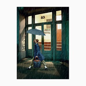 Mr Strange, The Lady With the Umbrella, 2021, Giclée Druck auf Fine Art Papier