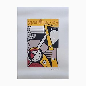 Después de Roy Lichtenstein, Aspen Winter Jazz, Serigrafía sobre papel Arches France