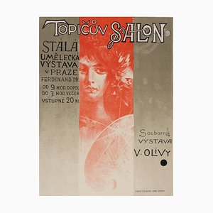 Viktor Oliva, Les Maîtres de l'Affiche, Topicov Salon, 1898, Lithographie