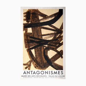 Pierre Soulages, Antagonismes, 1960, Lithographic Poster on Paper