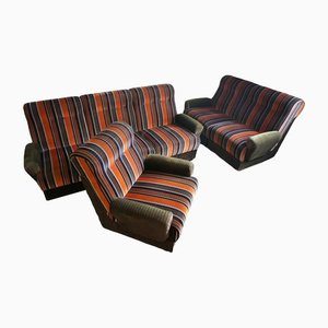 Vintage Sofas and Armchair, 1970s, Set of 3