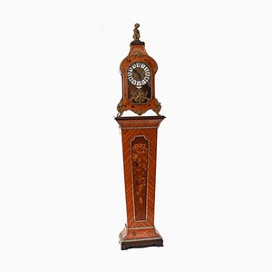 French Marquetry Inlay Tiffany Mantle Clock