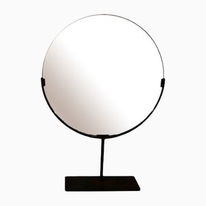 Specchio parabolico vintage con base