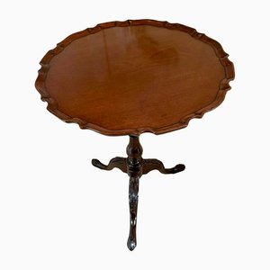Antique Edwardian Carved Mahogany Lamp Table