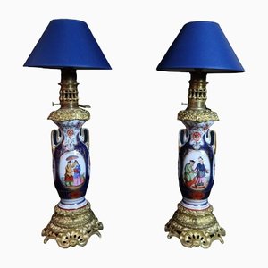Bayeux Porcelain Lamps, Set of 2