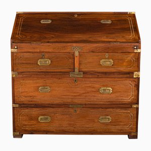 Secretaire vittoriano antico in teak