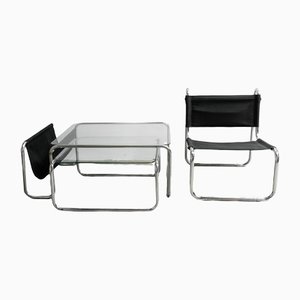 Tische und Stuhl von Michel Hamon, 1969, 3er Set