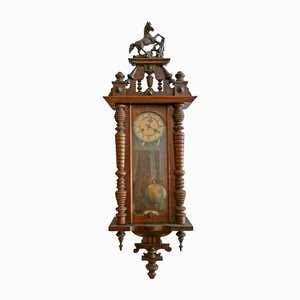 Reloj de péndulo tallado, década de 1800