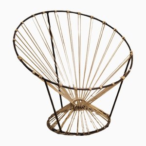 Chaise Egg Chair Scoubidou par Pierre Guariche, Michel Mortier et Joseph André Motte, 1955