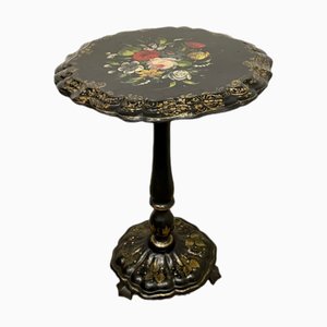 Antique English Hand-Painted Folding Table