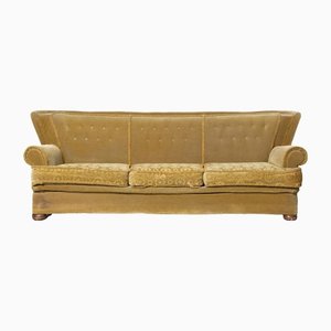 Green Seventies Curved Couch
