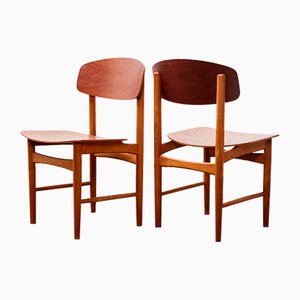 Model 122 Dining Chairs by Borge Mogensen for Soborg Denmark, 1951, Set of 2