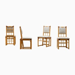 Rattan Dining Chairs, Set of 4