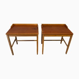 Swedish Teak Bedside Tables by Alf Svensson, 1960s, Set of 2
