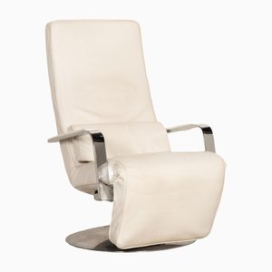 White Leather Armchair from Brühl