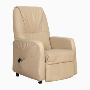 Beige Leather Cumulus Armchair from Himolla