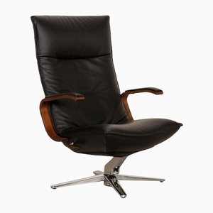 Black Leather Conform Armchair