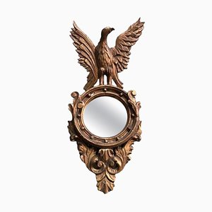 Specchio Eagle in legno dorato