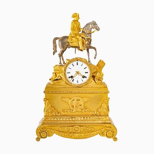 Napoleon Bonaparte Uhr aus vergoldeter Bronze, 19. Jh