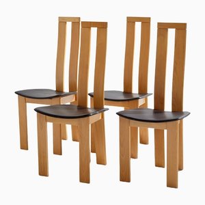 Chaises de Salon en Hêtre par Pietro Costantini pour Ello, Set de 4