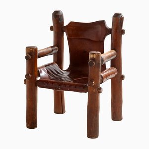 Hand Crafted Log Armchair