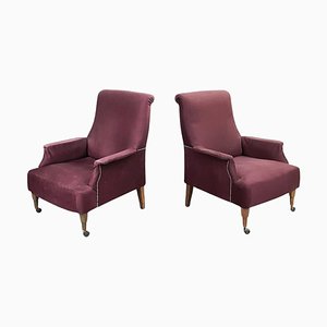 Mid-Century Italian Purple ABCD Armchairs by Caccia Dominioni for Azucena, 1960s, Set of 2