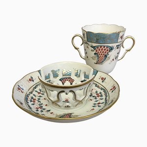 Cornucopia TCA Chocolate Cup and Saucer No. 712 from Herend, Set of 2