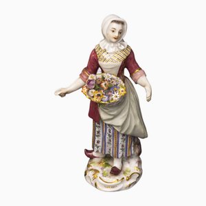 La Marchande de Fleurs par Peter Reinicke pour Meissen