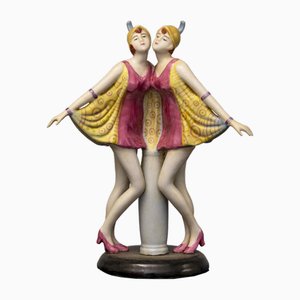 The Dolly Sisters Figure by Stefan Dakon for Josef Böck