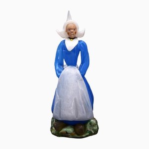 Figurine de Femme en Verre par Miloslav Janků pour Železný Brod Glassworks, Pays-Bas