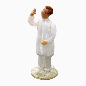 Figurine de Docteur en Verre par Miloslav Janků pour Železný Brod Glassworks