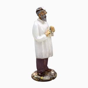 Figurine d'Ophtalmologiste en Verre par Miloslav Janků pour Železný Brod Glassworks