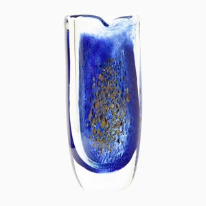 Farbige Glasvase von Železný Brod Glassworks