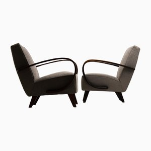 H-227 Armchairs by Henry Halabala, Set of 2