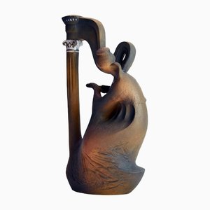 Harpist Ceramic Figurine, 1970s