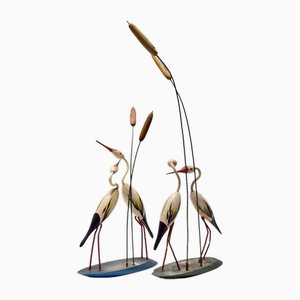 Wood & Metal Decoration Stork