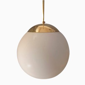 Polished Brass Spherical Lattimo Lampshade