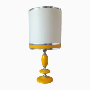 Space Age Yellow Table Lamp