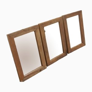 Fir Wood Frame Mirror, 1990s