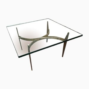 Messing Tisch von Max Ingrand für Fontana Arte, 1950er